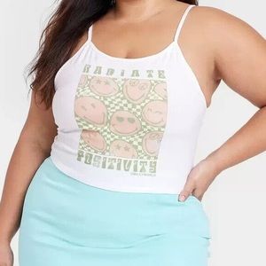 Radiate Positivity Smiley Check Tank